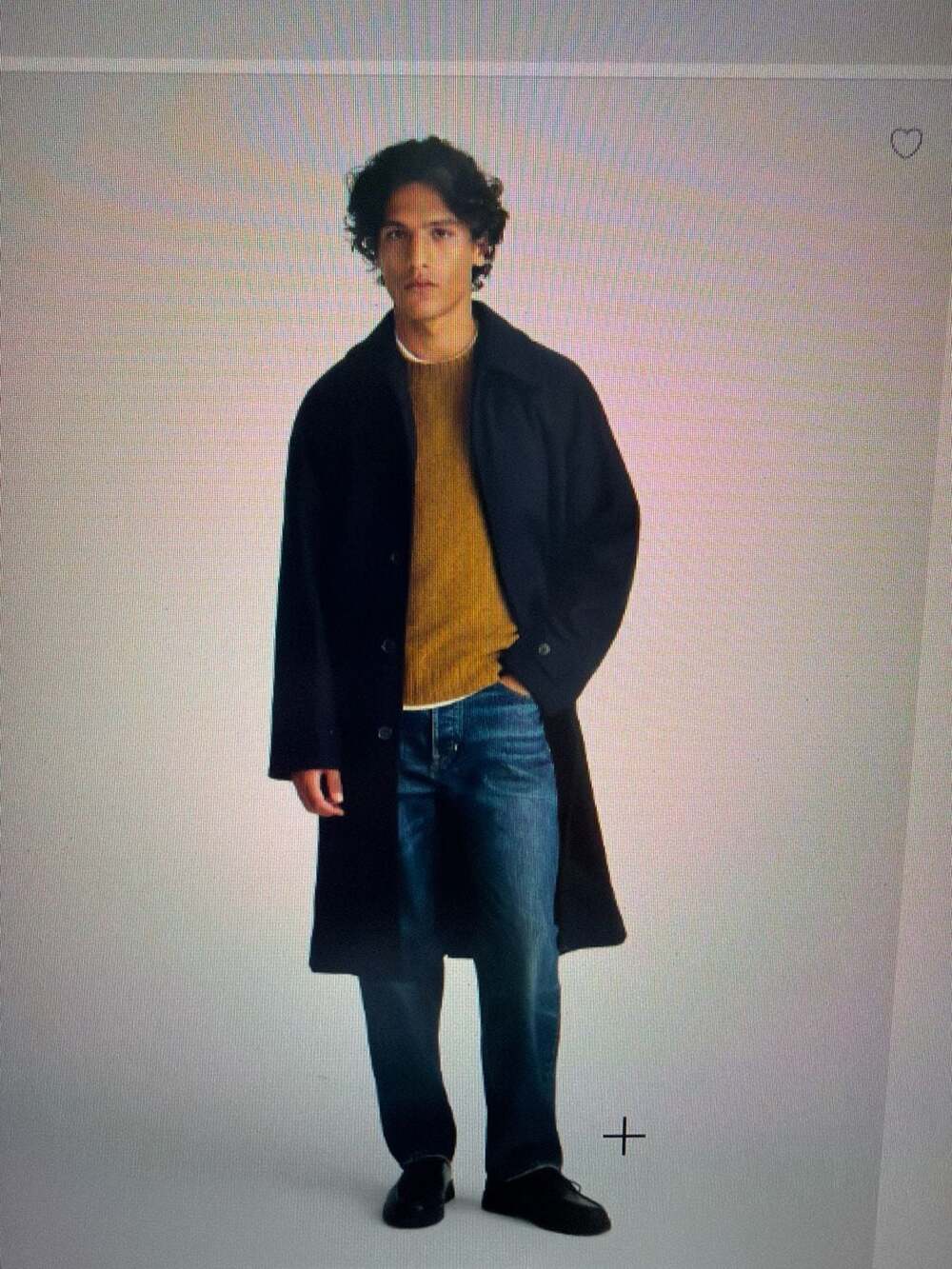Officer Coat in Italian Melton Wool Blend